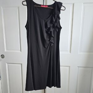 Elle Black Ruffle Mini Dress